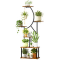 TOMNK Garden   Stand With Grow Light -  Tiered Indoor Plant Shelf,